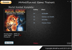 Mortal Kombat (2013)  Komplete Edition трейнер +4 (чит)